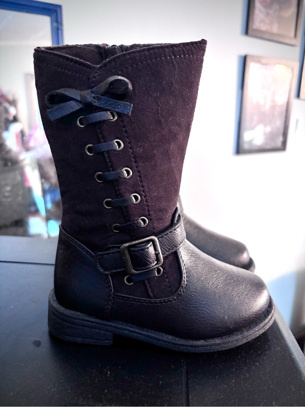 Rachel Brown Mid-Calf Lace-Up & Buckle Kids' Boots